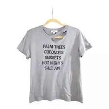 Sub_Urban Riot It's Getting Warm Somewhere Palm Trees Poppy Tee Women's Medium