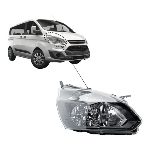 Scheinwerfer Rechts Schwarz mit Motor Für 14-20 Ford Transit Tourneo Custom V362 - Bild 6 von 7
