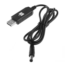 DC 12V 2.1x5.5mm Male Converter Cable USB 5V To 12V Step Up 2A Power Regulator