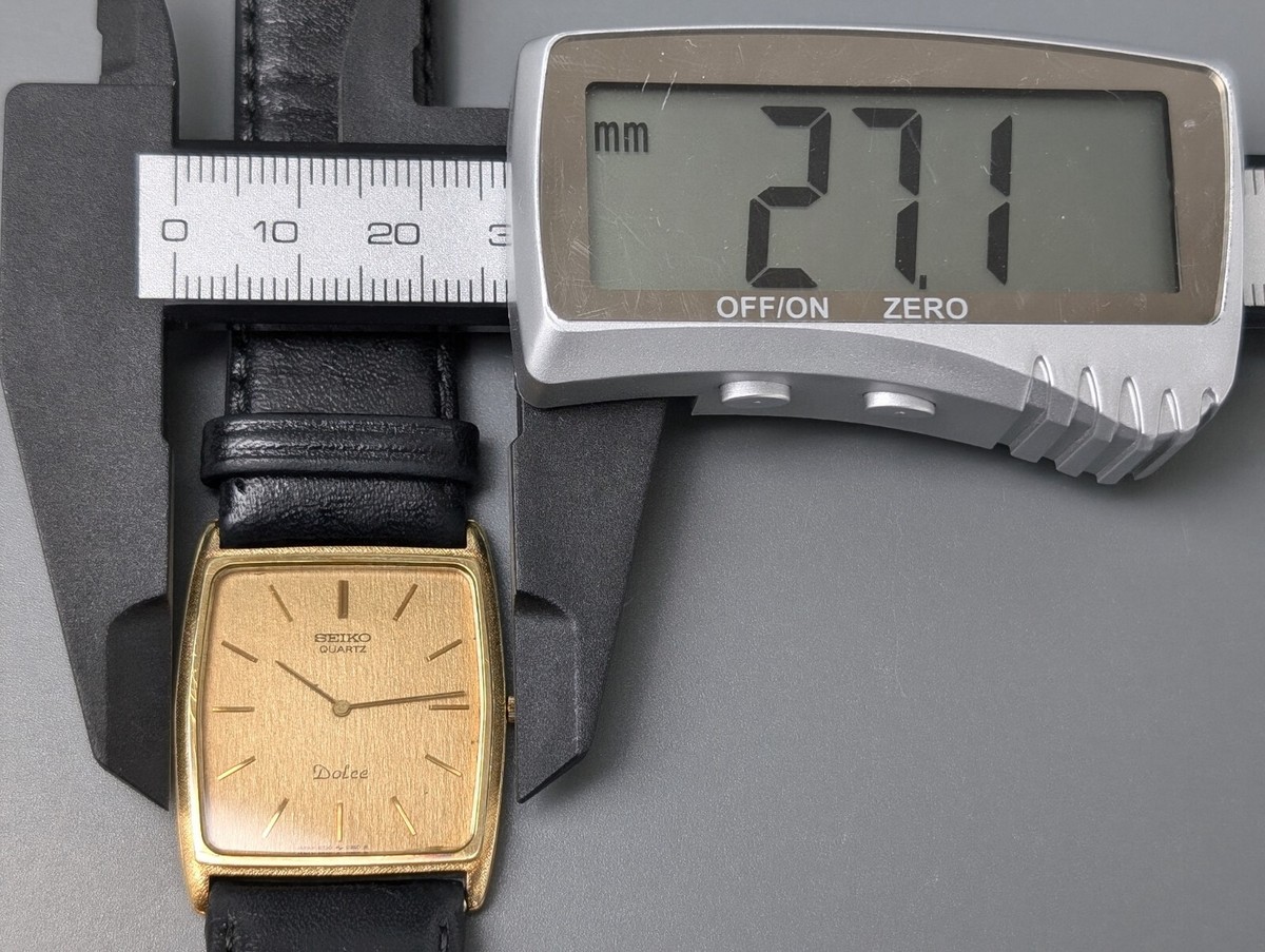 SEIKO Dolce 6730-5180 Gold dial quartz tank Men's Watch SEIKO Dolce 6730-5180 Gold dial quartz tank Men's Watch
