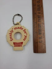 Vintage Rare Keychain bottle opener Krispy Kreme Donut House plastic