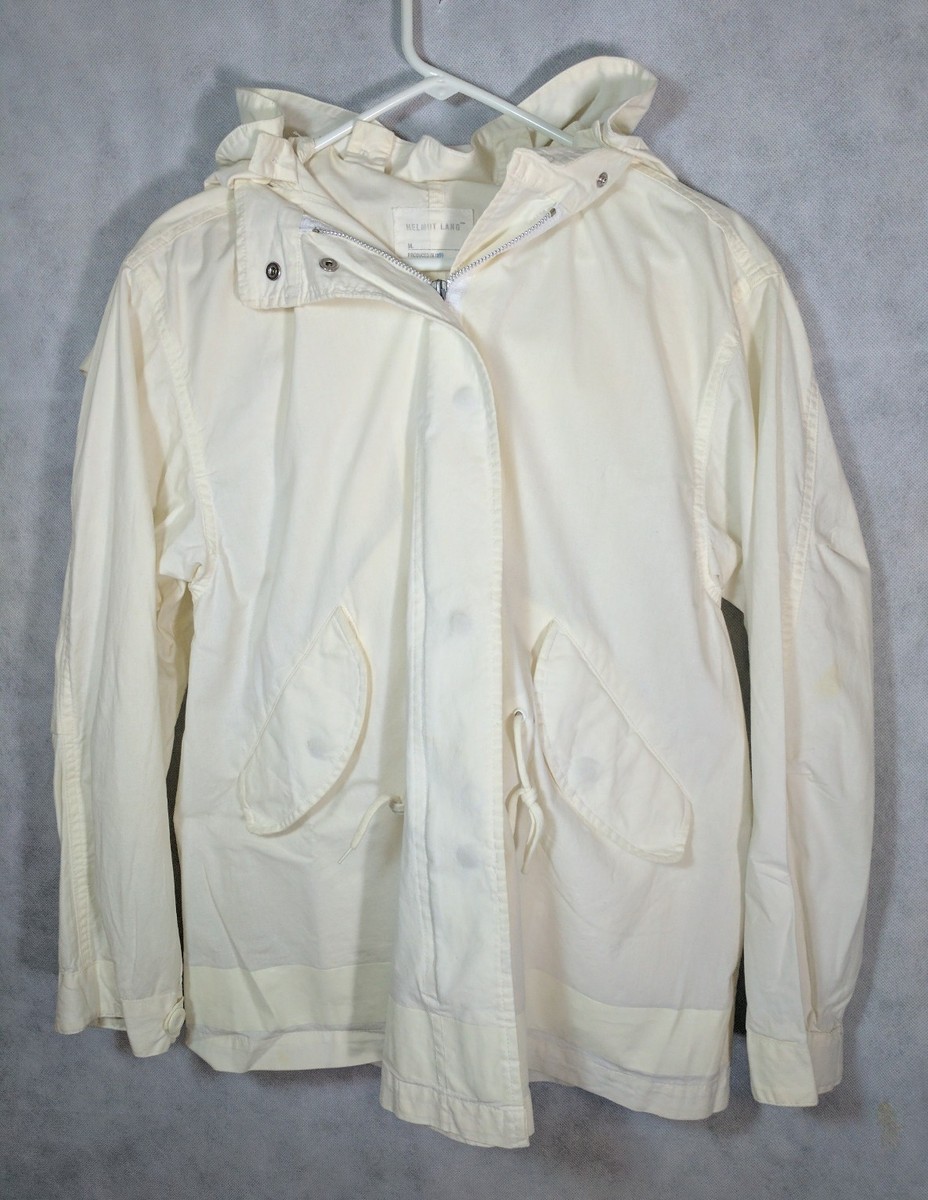 Helmut Lang 2003 アイボリー　ネクタイ Helmut Lang Archive 1999 Oversized Hook Loop Hood Paint Stripe