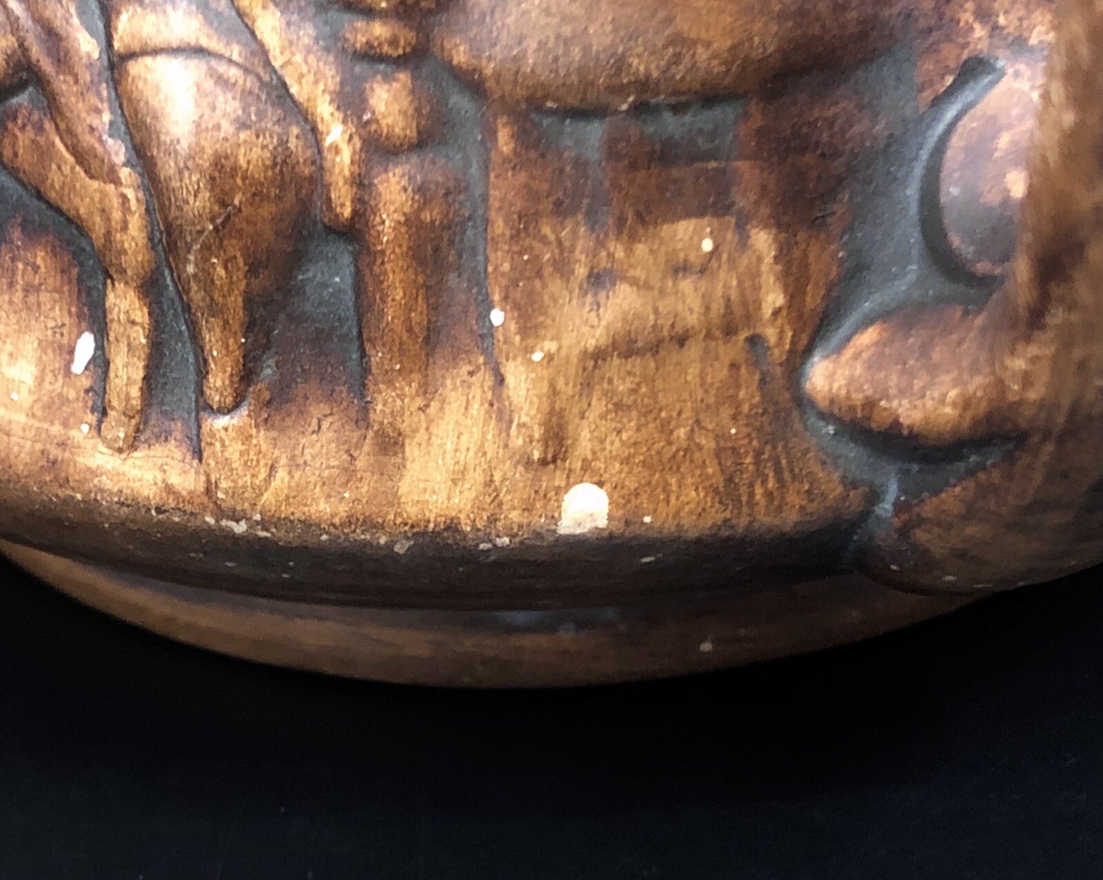 Set/2 Vintage 1958 Treasure Craft Chalkware 'Tale of Tam O' Shanter' Coffee Mugs