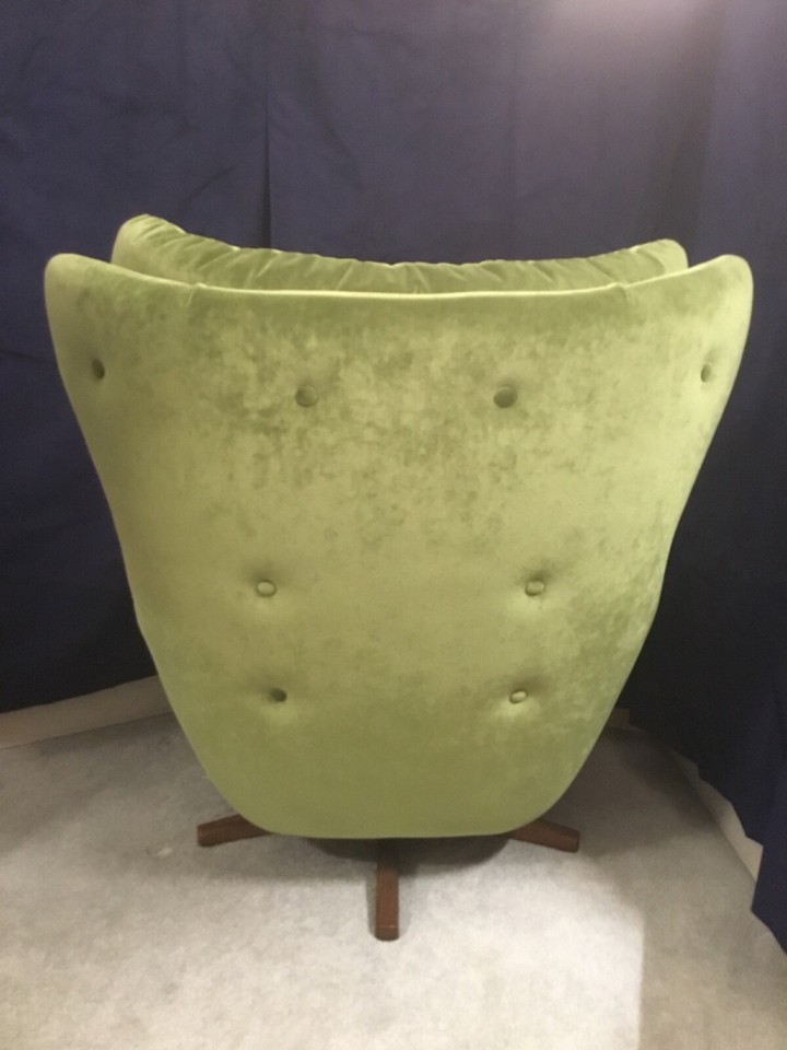 Parker Knoll Statesman Egg Chair, Swivel Armchair Vintage Retro Mid