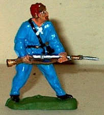CIVIL WAR UNION 146TH NY ZOUAVE AT READY 54MM MARXMEN MODELS FROM ENGLAND