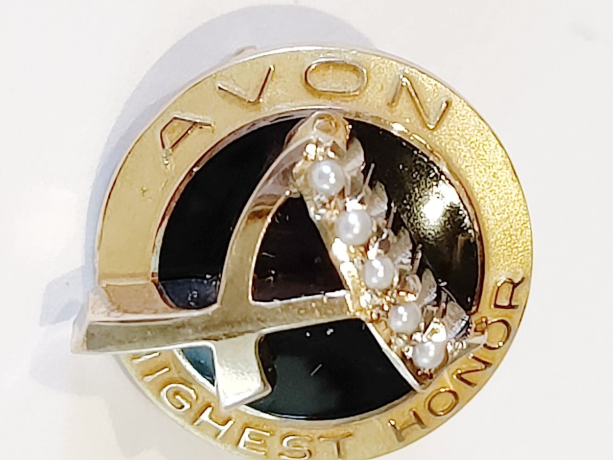 【BALFOUR＊10K】 ヴィンテージ AVON 最高栄誉賞バッジ BALFOUR＊10K】 ヴィンテージ AVON 最高栄誉賞バッジ