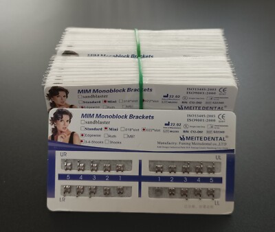 20 Sets De Brackets Orthodontiques Mini Roth 022 345 - Métal, Pour Orthodontie