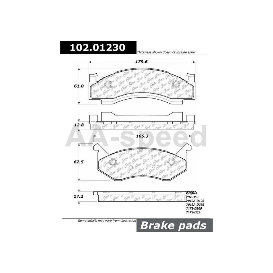 Front Brake Pads Brake Rotor For Dodge W250 1993 1992 1991 1990 1989 1988 1987 Foto 4 de 4