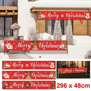 2022 Merry Christmas Outdoor Banner Flag Hanging Xmas Home Party Decor Ornaments | Ebay