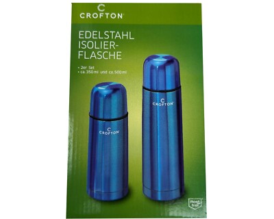 Edelstahl Isolier-Flasche  Thermoskanne Isolierkannen-Set 350ml und 500ml