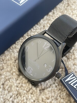 NWT Vilebrequin LIMITED EDITION Chronograph Watch In Box - New Battery - BLACK