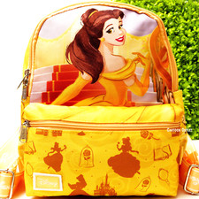 Disney Belle Backpack 13" Purse Carry Tote Bag Beauty and The Beast New