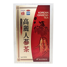 100 Tea bags, Korean Ginseng Tea Sealed in Wooden Case, Free Shipping, US Seller