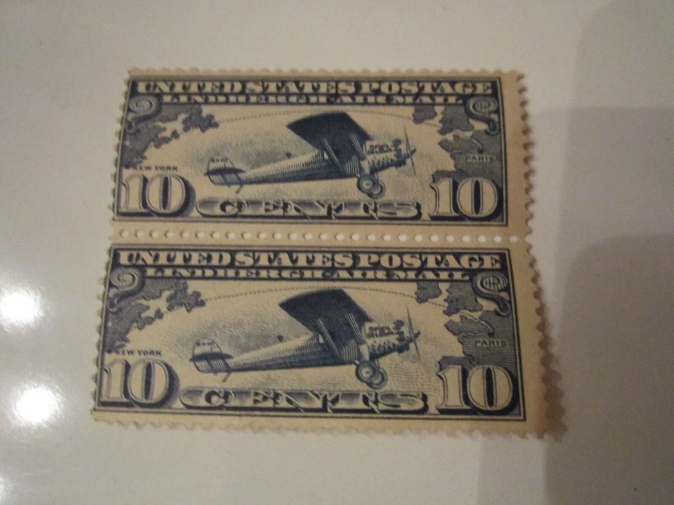 1927 U.S. STAMP SCOTT #C10 AIRMAIL STAMPS 3 PAIRS ALL MINT - MNH - OFC-2 - Image 2 of 4
