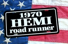 1970 Plymouth 426 Hemi Road Runner License Plate Tag High Performance Muscle Car