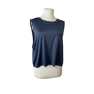 Threads 4 Thought Blue Active Crop Top XL NWT