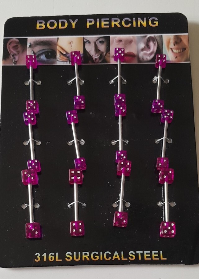 Lot De 12 Piercings Nez – Acier Chirurgical 316L – Couleurs Mixtes, Teinte Bleue Dominante