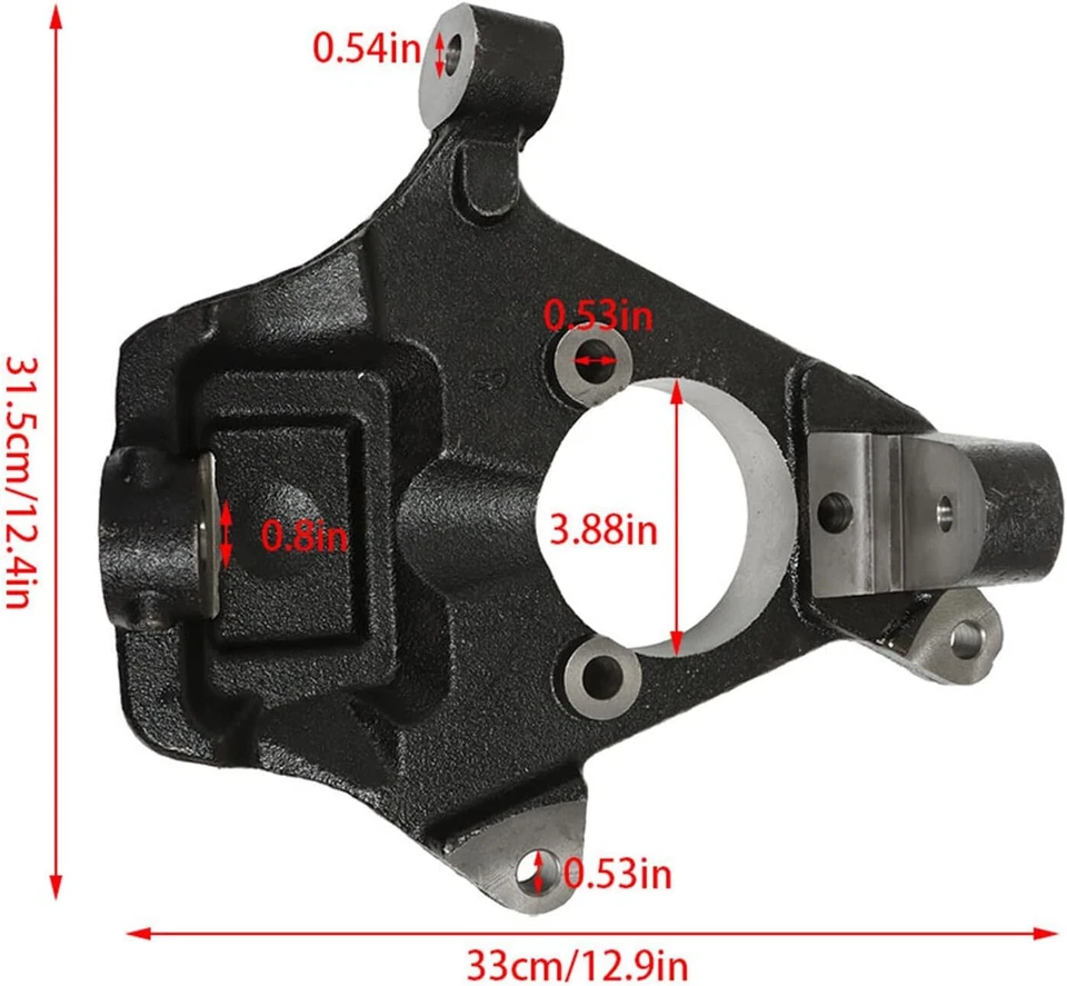 2" Drop Lowering Spindles For Chevy Silverado GMC Sierra 1500 2WD 4WD AWD 07-16 - Image 3 of 4