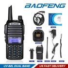 Baofeng UV-82L Two-way Radio VHF/UHF Dual PTT Dual Standby 2000mAh, Headset
