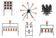 Portable Spinning Self Resetting Metal Air Gun Rifle Shooting Gallery Targets