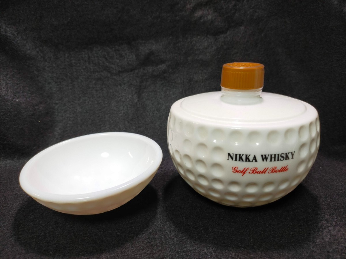 Empty) Nikka Whisky Pottery Golf Ball Bottle Limited Rare Vintage