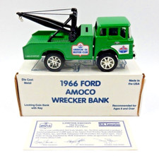 ERTL 1966 FORD AMOCO STANDARD OIL WRECKER COIN BANK HGK6  1 OF ONLY 15000 MADE