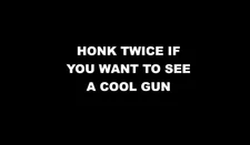 “Honk Twice If You Want To See A Cool Gun” Decal Bumper Sticker Funny America US