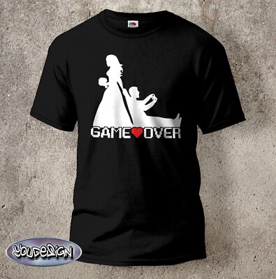 JGA Shirt Männer Junggesellenabschied Hangover Hochzeit Bräutigam Game Over