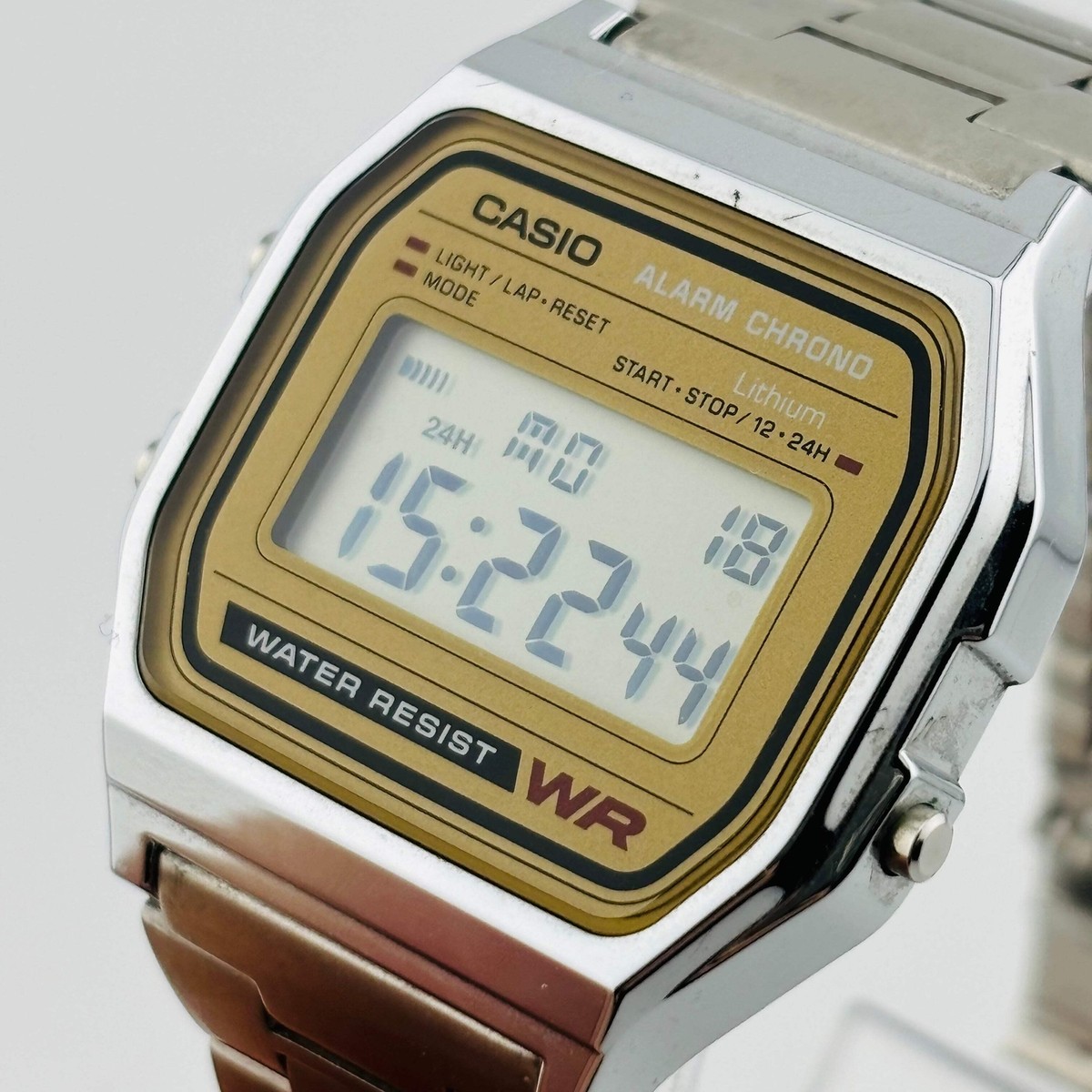 CASIO A158WE Quartz Unisex Day Date Waterproof for everyday