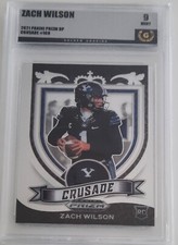 Zach Wilson 2021 Panini Prizm Draft Picks DP Crusade RC #168 GG 9 Mint