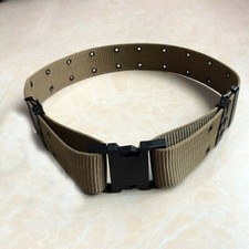 Tactical Waist Belt Combat Military Security Outdoor Canvas Duty Army Green SPW