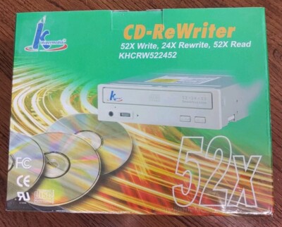 K Hypermedia CD-ReWriter 52x Model KHCRW522452 Interface E-IDE/ATAPI -NEW IN BOX