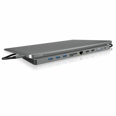 ICY BOX IB-DK2106-C Dockingstation mit dreifacher Videoausgabe 60629 B-Ware