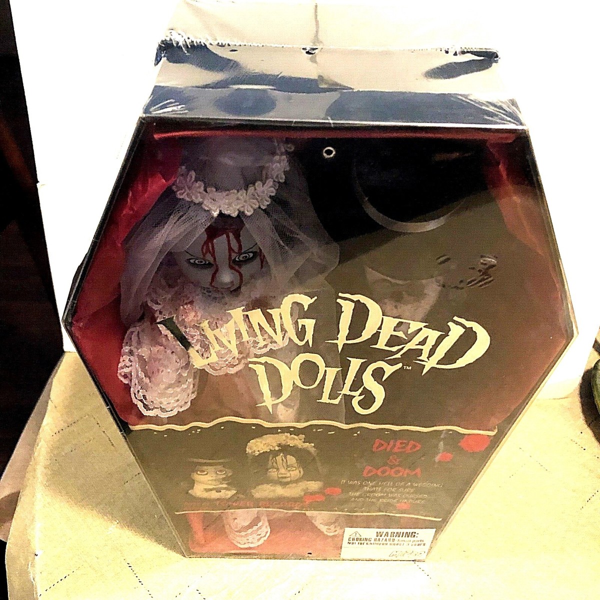 Living Dead Dolls Died & Doom 2000 factory-sealed in coffin