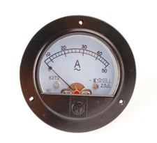 AC 0~50A Analog AMP Current Panel Meter Ammeter & Current Transformer