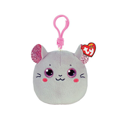 TY Mini Beanie Squishies (Squish-A-Boos) Plush - CATNIP the Mouse (3 inch) MWMTs