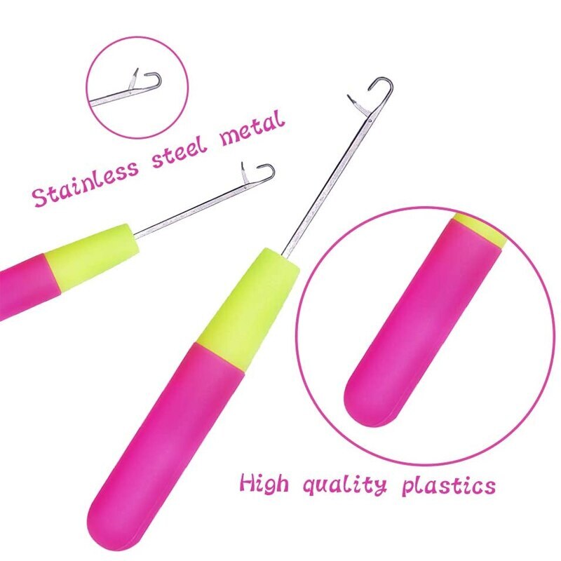 Wig Crochet Needles Set Dreadlock Crochet Hook Hair Weave Needle
