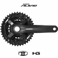 Shimano Alivio FC-MT210-3 Kurbel Garnitur 9-Fach 40-30-22T 3-Fach Mountain Bike