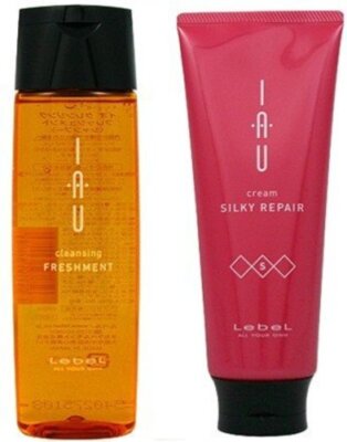 Lebel IAU Cleansing Freshment Shampoo 200ml + Cream Silky Repair Treatment 200ml