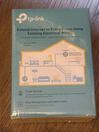 TP-Link AV600 Powerline Starter Kit - White - Picture 5 of 7