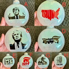 Handmade “Donald Trump” Christmas Ornament! Your Choice of image