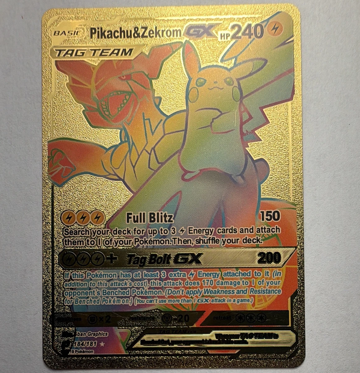 Las mejores ofertas en Pikachu & Zekrom GX 221/173 Sm12a: Tag Team