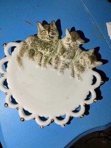 Cat Milk Glass | eBay