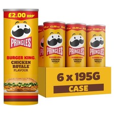 NEW Pringles Burger King Chicken Royale Sharing Crisps 6 x 165g - £16.99