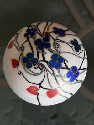 Orient & Flume ? Art Glass Paperweight Unsigned 3  X 2  (169ME)
