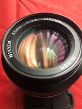 Nikon Nikkor 50mm F1.4 Lens Nikon Film And Nikon Digital SLR Cameras