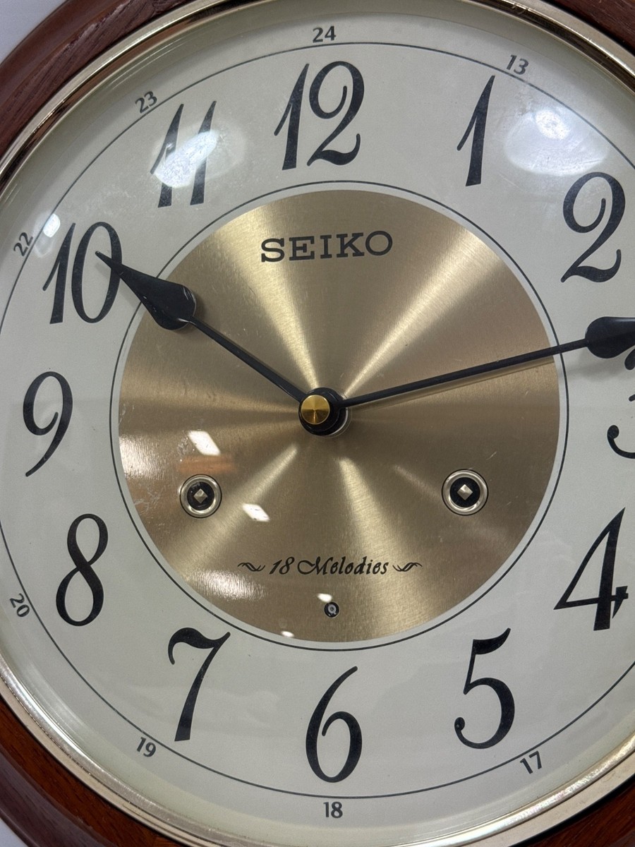 Seiko QXM283B Musical Wall Clock Works Great | eBay