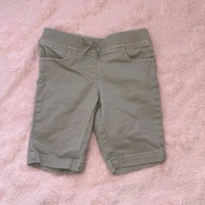 Kids Unisex Boys Girls Chaps Size 6X Tan Khaki School Uniform Cargo Shorts