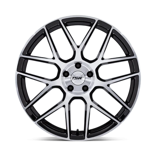 Juego de 4 ruedas mecanizadas 18x10,5 TSW TW002 Lasarthe negro brillante 5x112 (35 mm) Foto 3 de 4