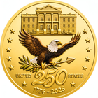 Independence Edition 250th Anniversary of The United 1.57" x 0.12", Gold